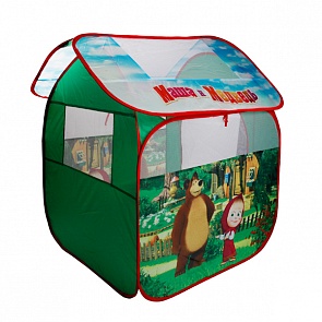 Детская игровая палатка Маша и медведь, в сумке (Играем Вместе, GFA-MB-Rsim)